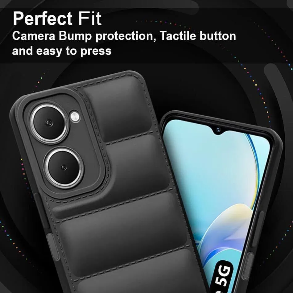Micvir Back Cover for vivo T3 Lite 5G (Black, Camera Bump Protector, Plastic, Silicon, Pack of: 1) — image 3 of 5
