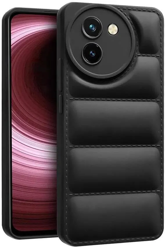 Micvir Back Cover for Vivo V30e 5G (Black, Camera Bump Protector, Pack of: 1)