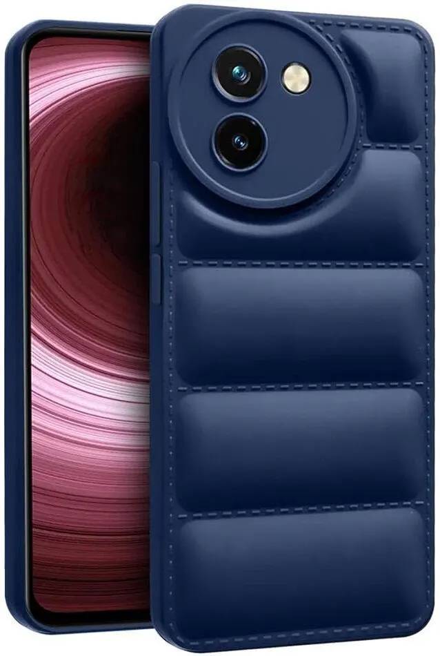 Micvir Back Cover for Vivo V30e 5G (Blue, Camera Bump Protector, Pack of: 1)