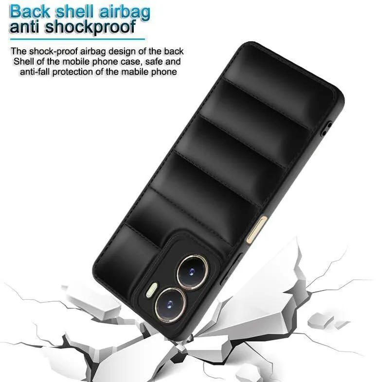 Micvir Back Cover for vivo Y16 (Black, Camera Bump Protector, Plastic, Silicon, Pack of: 1) — image 2 of 4