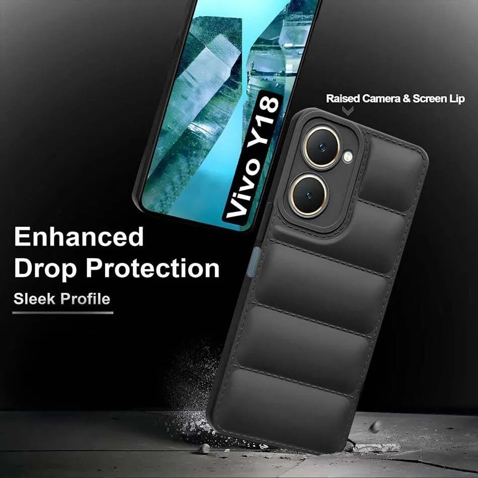 Micvir Back Cover for Vivo Y18 (Black, Camera Bump Protector, Pack of: 1) — image 2 of 5