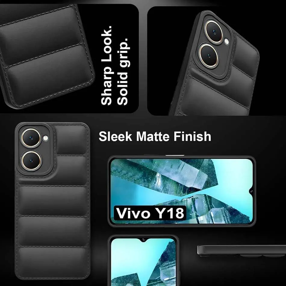 Micvir Back Cover for Vivo Y18 (Black, Camera Bump Protector, Pack of: 1) — image 4 of 5