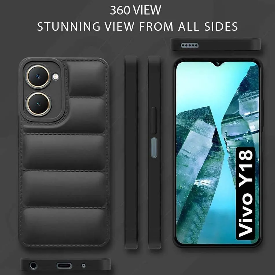 Micvir Back Cover for Vivo Y18 (Black, Camera Bump Protector, Pack of: 1) — image 5 of 5