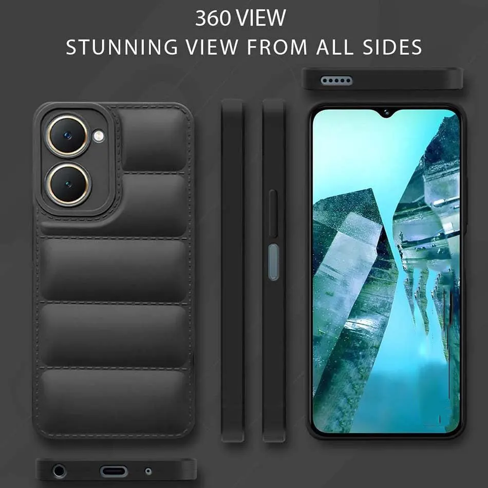 Micvir Back Cover for Vivo Y18e (Black, Camera Bump Protector, Pack of: 1) — image 4 of 4