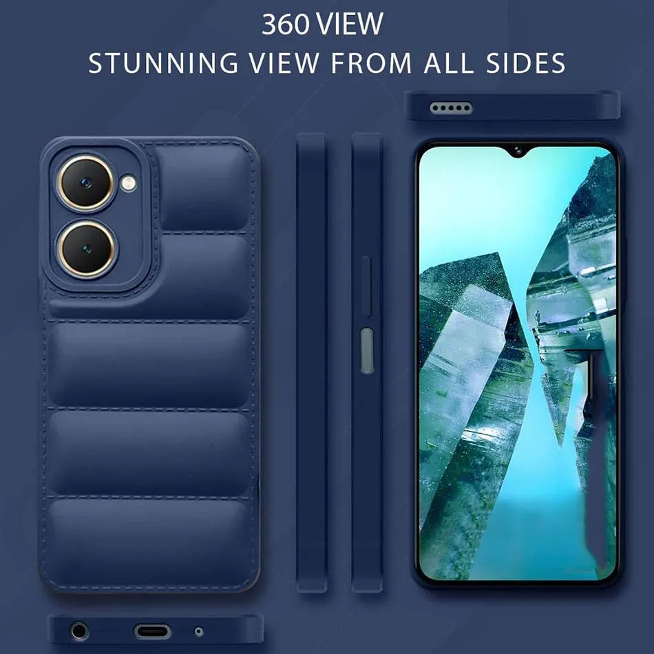 Micvir Back Cover for Vivo Y18e (Blue, Camera Bump Protector, Pack of: 1) — image 5 of 5