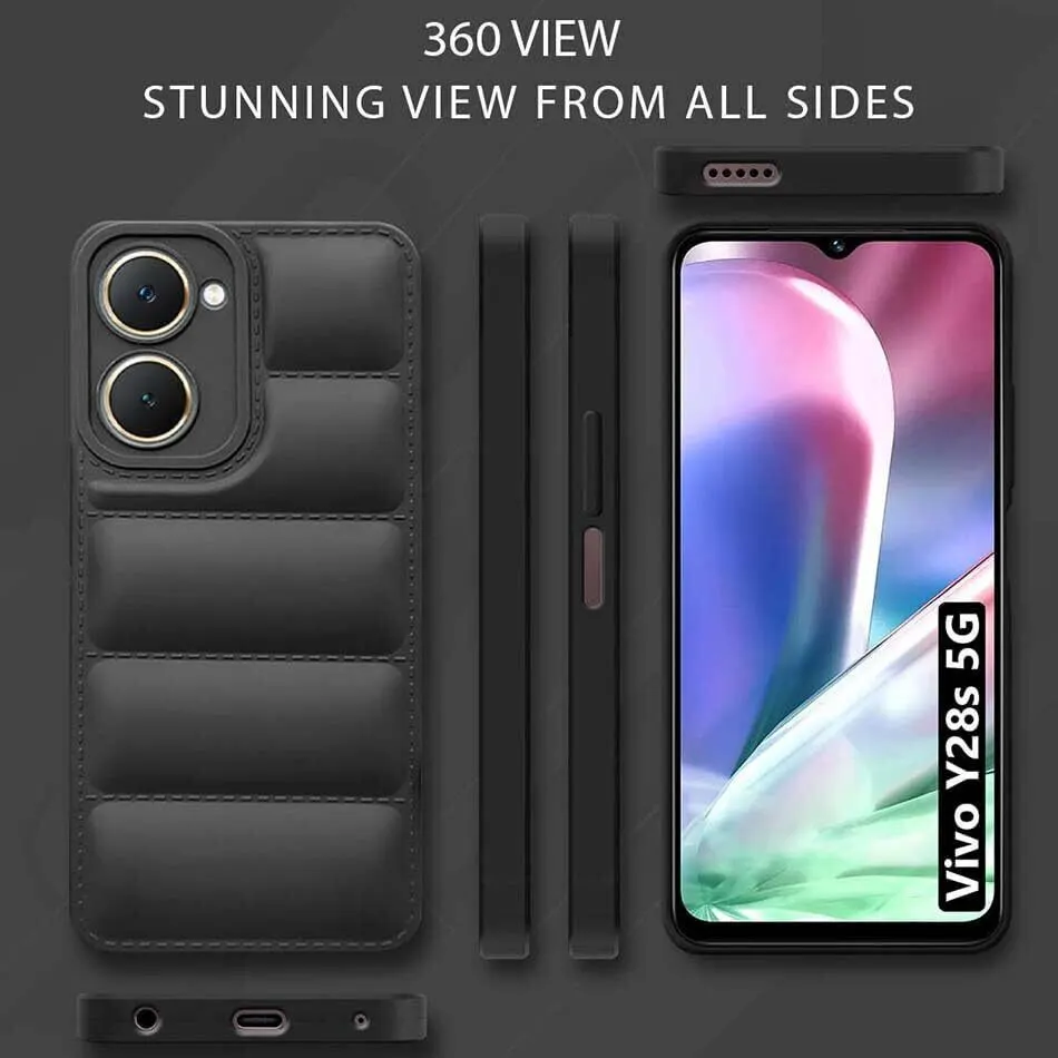 Micvir Back Cover for Vivo Y28s 5G (Black, Camera Bump Protector, Pack of: 1) — image 5 of 5