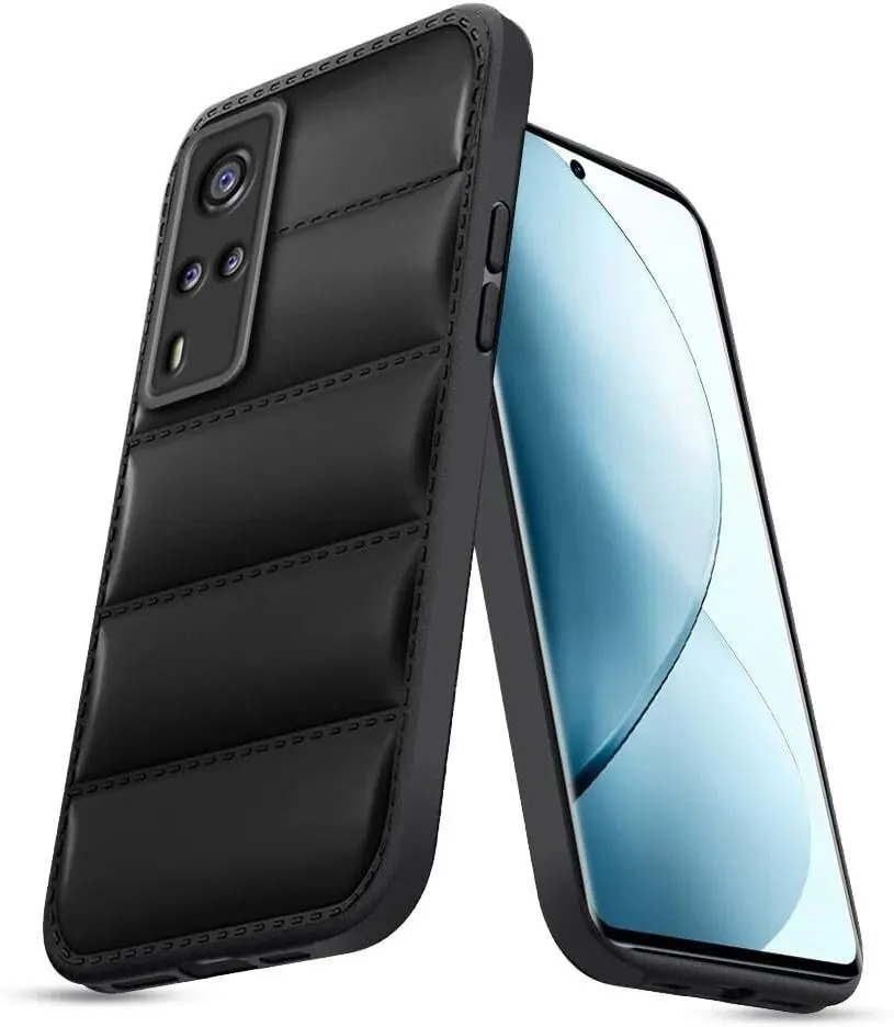 Micvir Back Cover for VIVO Y51 (Black, Camera Bump Protector, Plastic, Silicon, Pack of: 1)