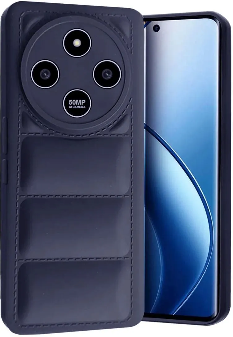 Micvir Back Cover for Redmi 14C 5G (Blue, Camera Bump Protector, Plastic, Silicon, Pack of: 1)
