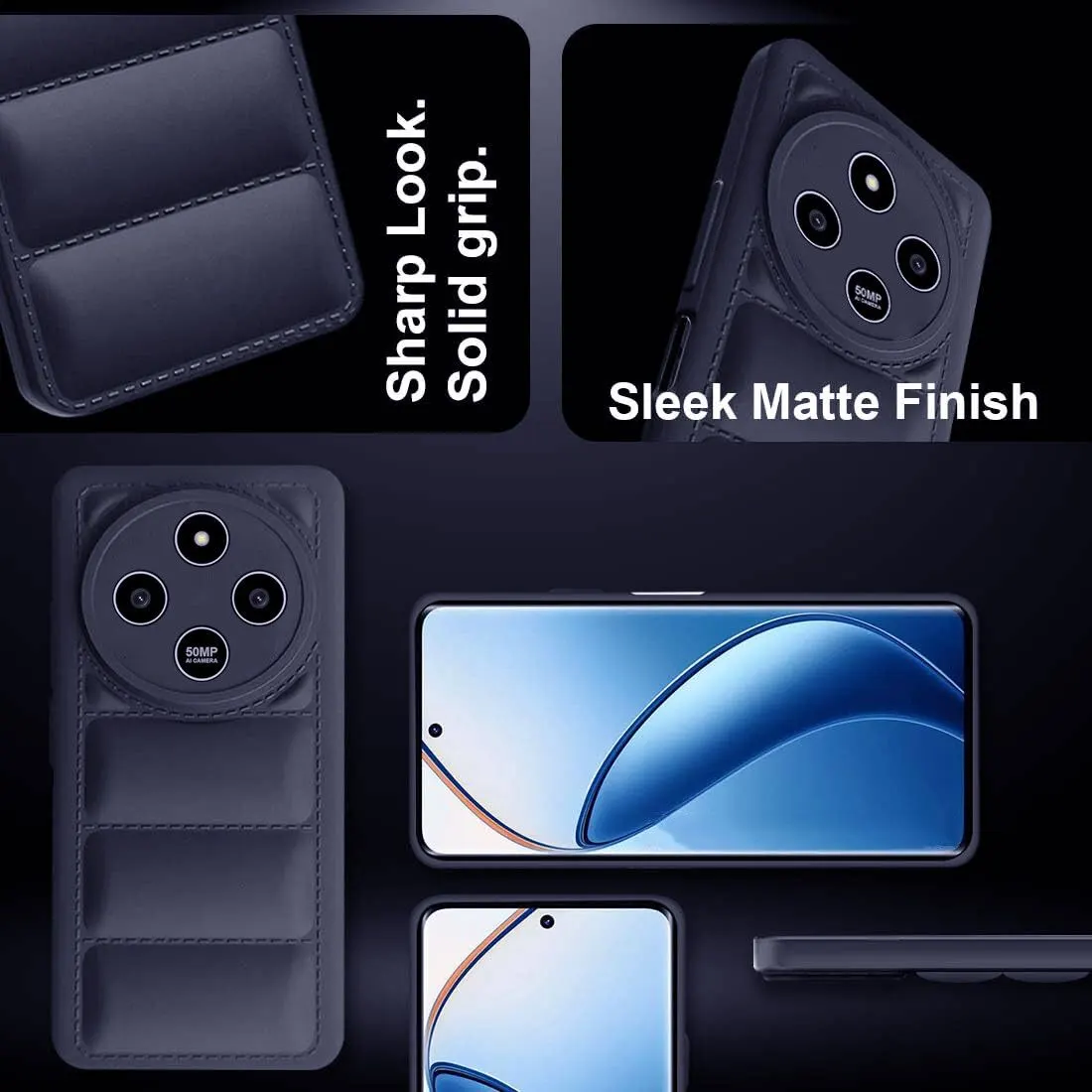 Micvir Back Cover for Redmi 14C 5G (Blue, Camera Bump Protector, Plastic, Silicon, Pack of: 1) — image 4 of 5