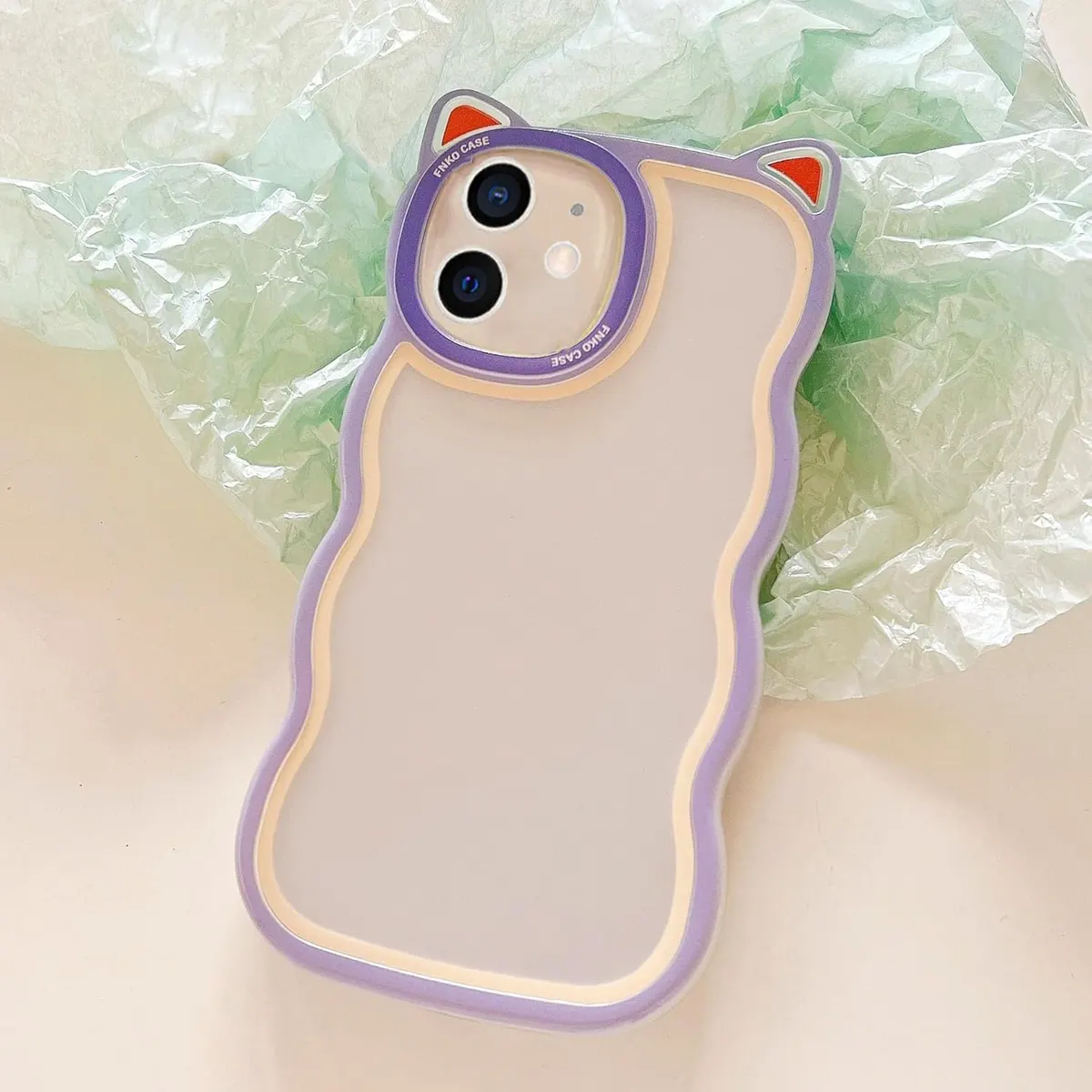 Micvir Back Cover for iPhone 11 (Purple, Silicon, Pack of: 1)