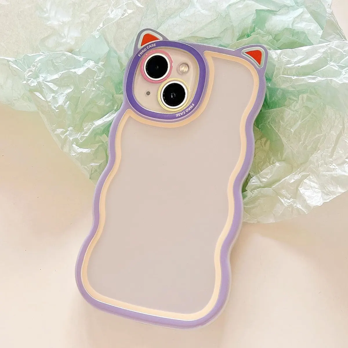 Micvir Back Cover for Apple iPhone 14 Plus (Purple, Silicon, Pack of: 1)