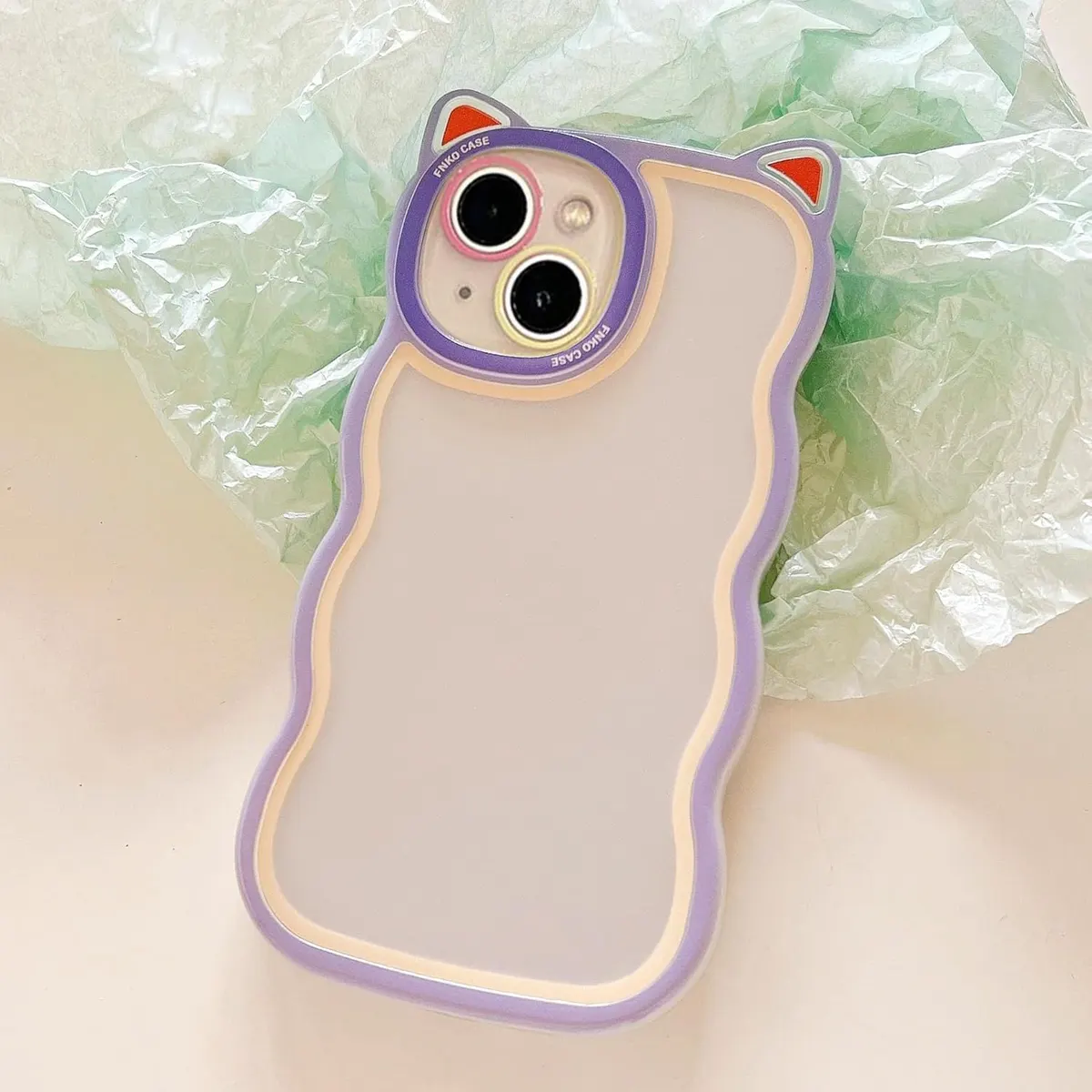 Micvir Back Cover for Apple iPhone 15 Plus (Purple, Silicon, Pack of: 1)