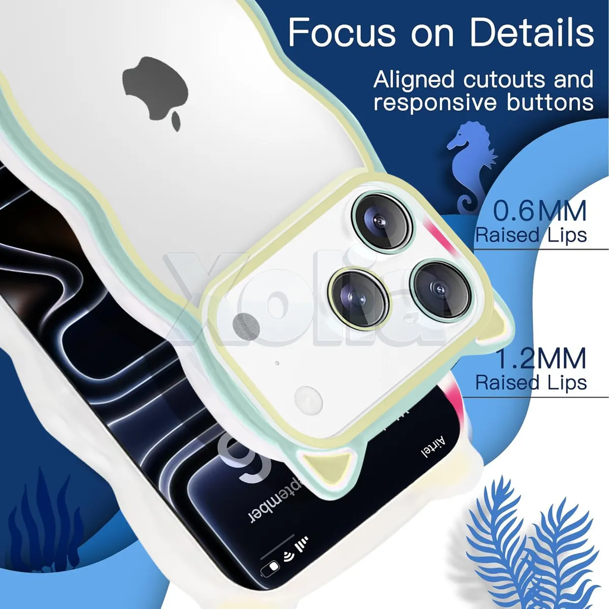 Xolia Back Cover for Apple iPhone 17 Pro Max (Green, Silicon, Pack of: 1) — image 4 of 5