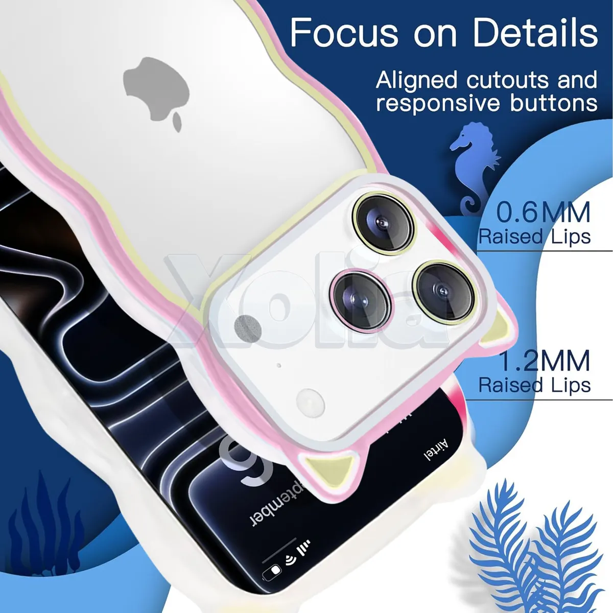 Xolia Back Cover for Apple iPhone 17 Pro Max (Pink, Silicon, Pack of: 1) — image 4 of 5