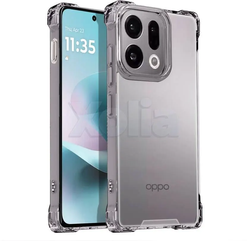 Xolia Back Cover for OPPO Find X9 5G (Transparent, Shock Proof, Polycarbonate, Silicon, Pack of: 1)
