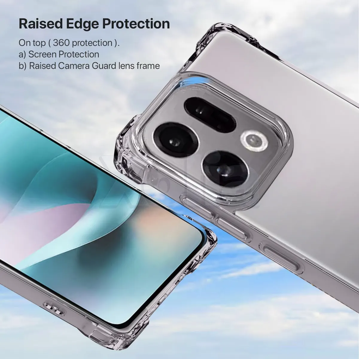 Xolia Back Cover for OPPO Find X9 5G (Transparent, Shock Proof, Polycarbonate, Silicon, Pack of: 1) — image 2 of 5
