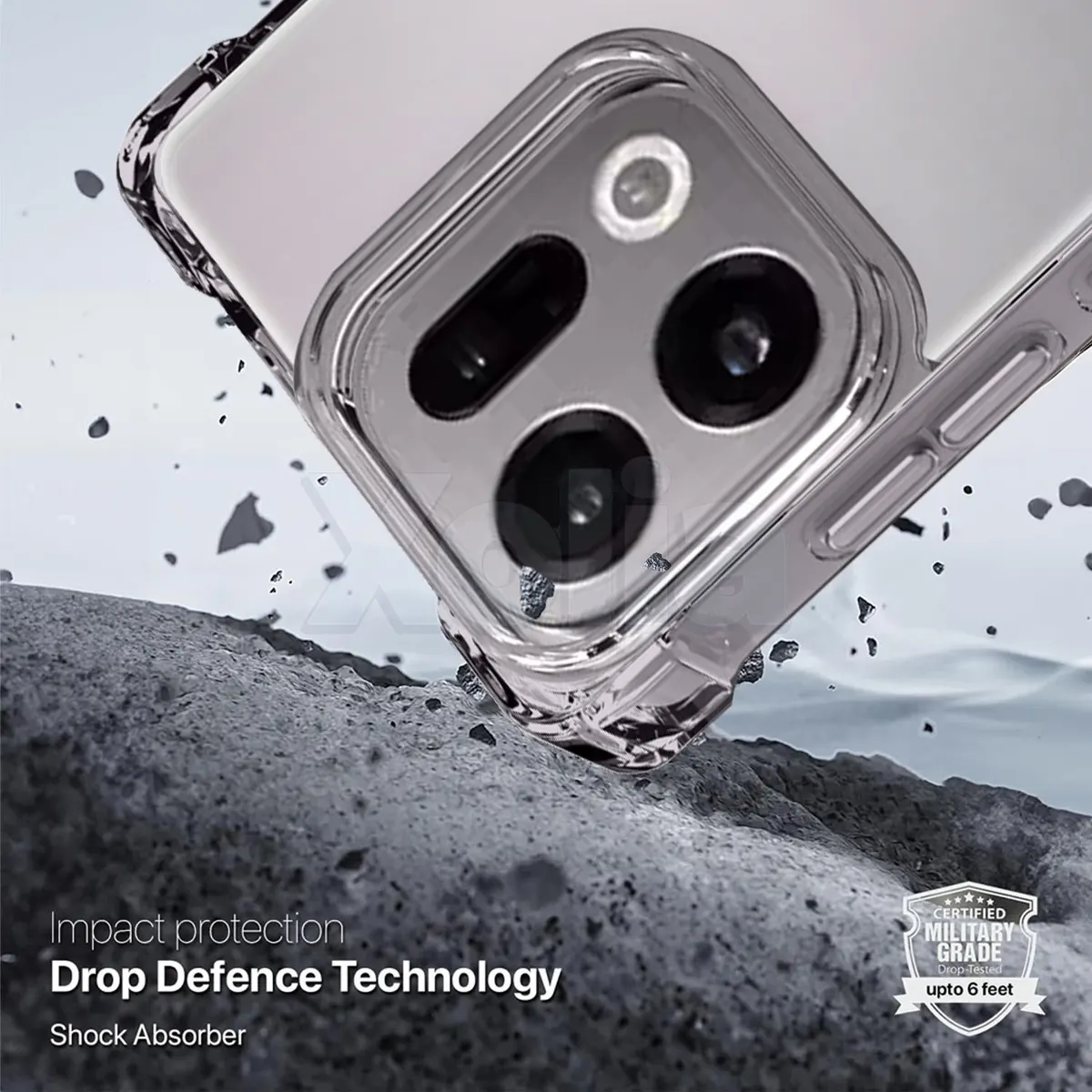 Xolia Back Cover for OPPO Find X9 5G (Transparent, Shock Proof, Polycarbonate, Silicon, Pack of: 1) — image 4 of 5