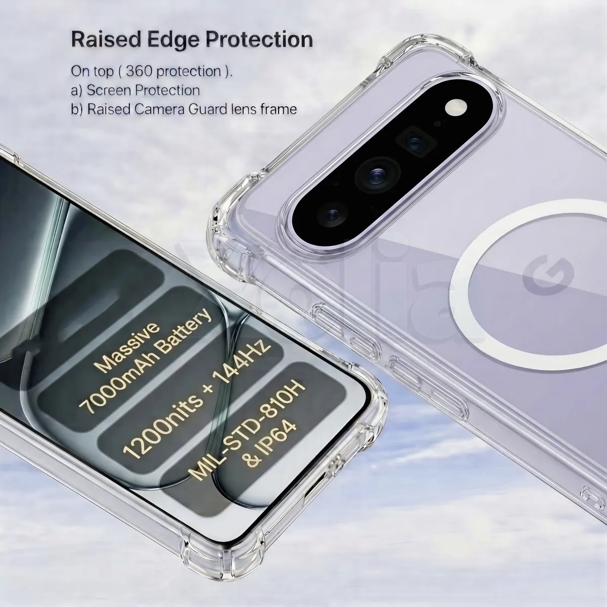 Xolia Back Cover for Google Pixel 11 (Transparent, Shock Proof, Polycarbonate, Silicon, Pack of: 1) — image 2 of 4