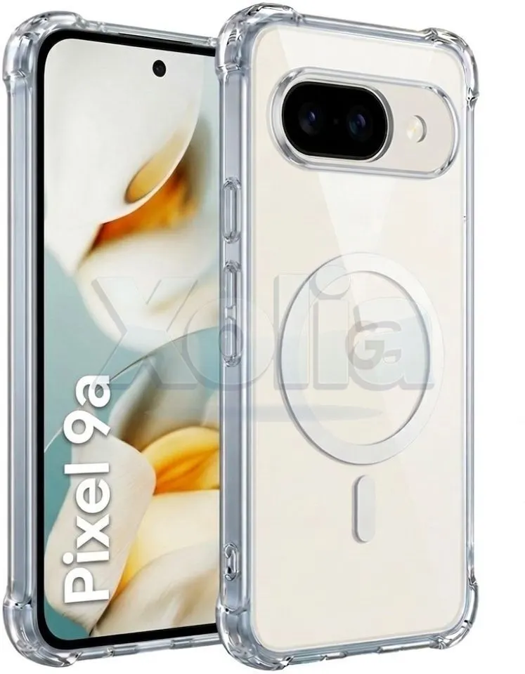 Xolia Back Cover for Google Pixel 9A (Transparent, Shock Proof, Polycarbonate, Silicon, Pack of: 1)