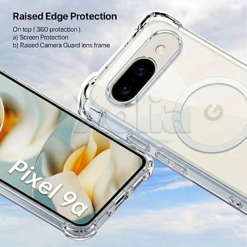 Xolia Back Cover for Google Pixel 9A (Transparent, Shock Proof, Polycarbonate, Silicon, Pack of: 1) — image 3 of 5