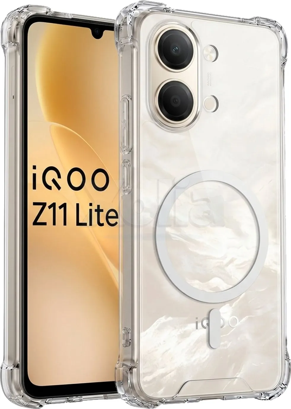 Xolia Back Cover for iQoo Z11 Lite 5G (Transparent, Shock Proof, Polycarbonate, Silicon, Pack of: 1)