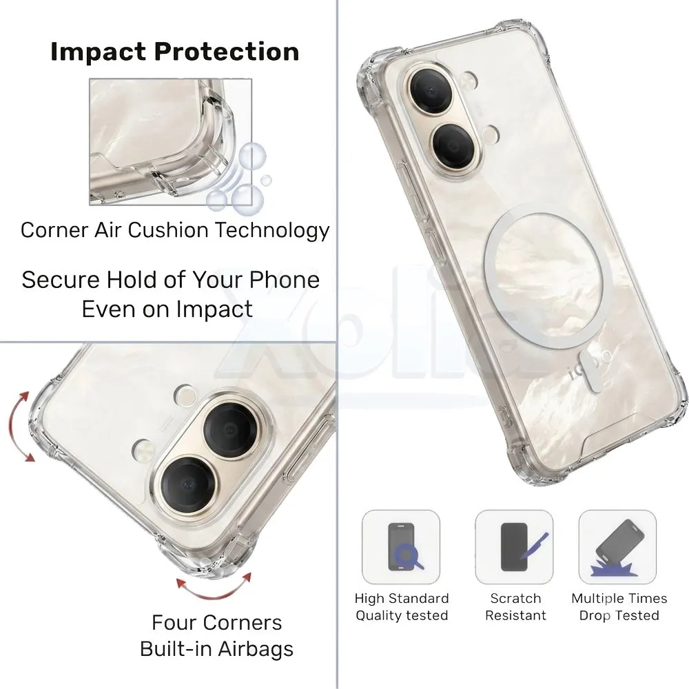 Xolia Back Cover for iQoo Z11 Lite 5G (Transparent, Shock Proof, Polycarbonate, Silicon, Pack of: 1) — image 3 of 4