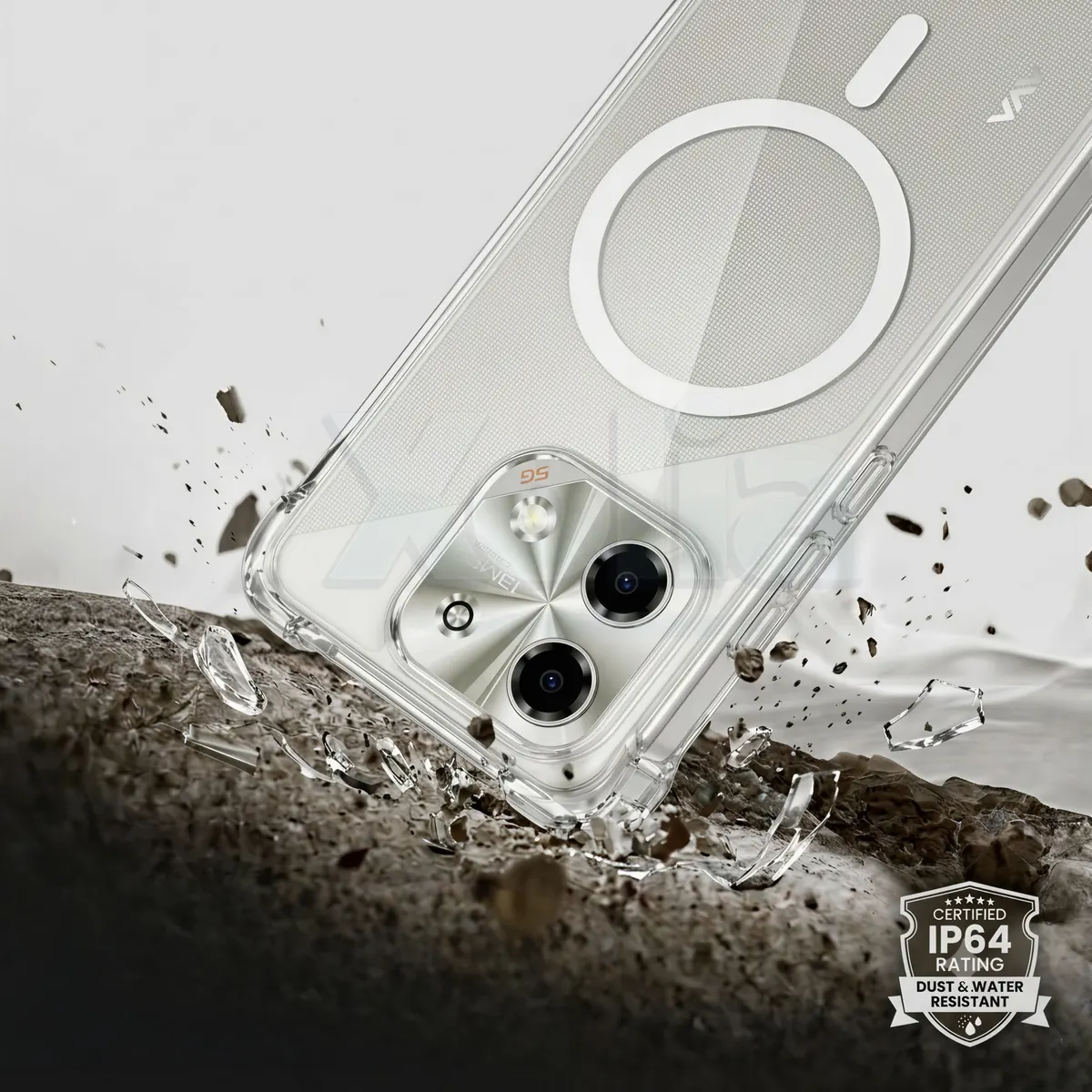 Xolia Back Cover for LAVA Bold N2 5G (Transparent, Shock Proof, Polycarbonate, Silicon, Pack of: 1) — image 2 of 4