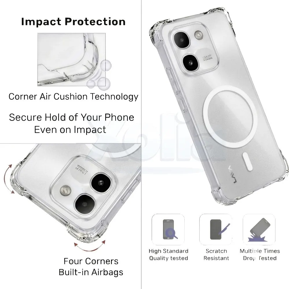 Xolia Back Cover for LAVA Virat V1 (Transparent, Shock Proof, Polycarbonate, Silicon, Pack of: 1) — image 3 of 4