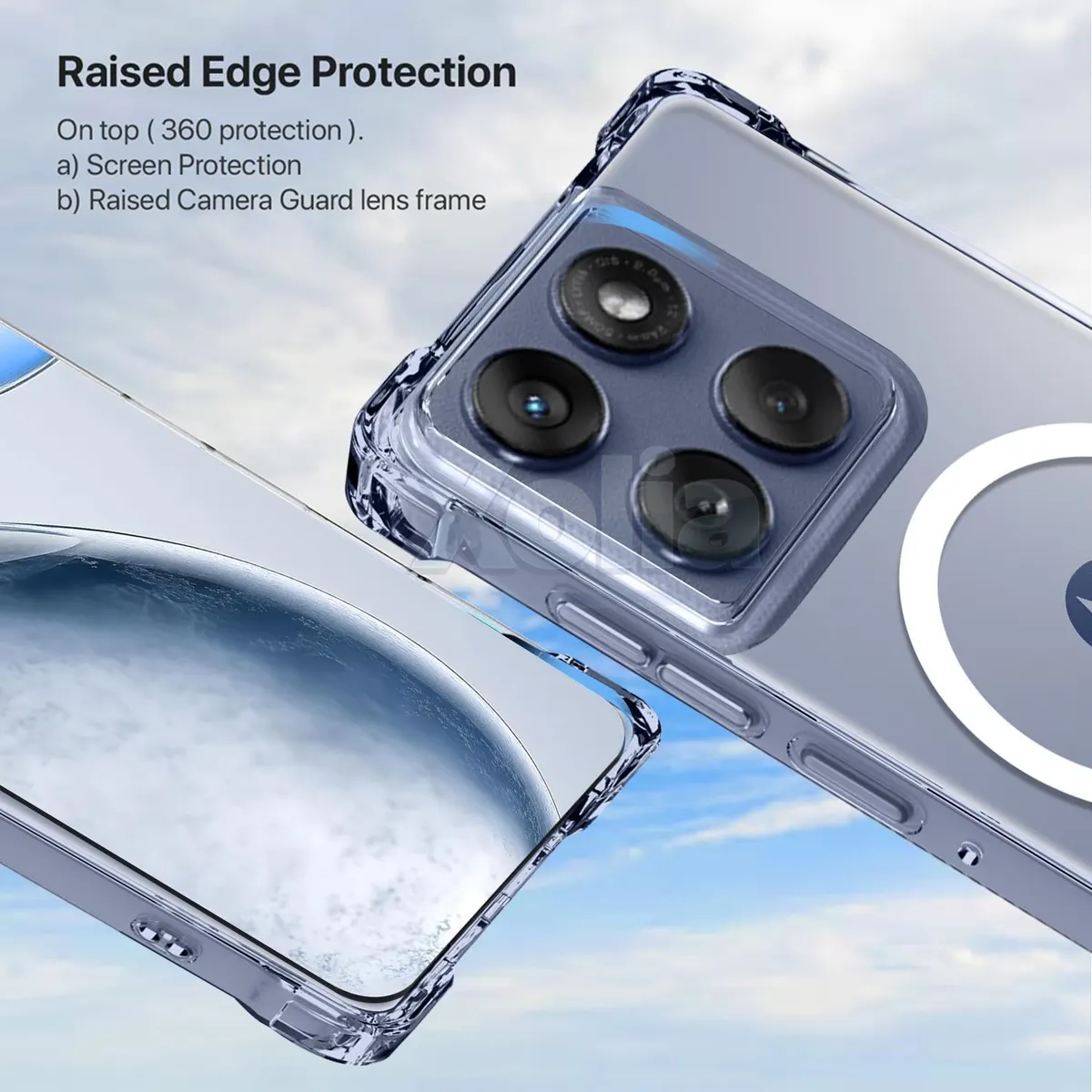 Xolia Back Cover for Motorola Edge 60 5G (Transparent, Shock Proof, Polycarbonate, Silicon, Pack of: 1) — image 2 of 5