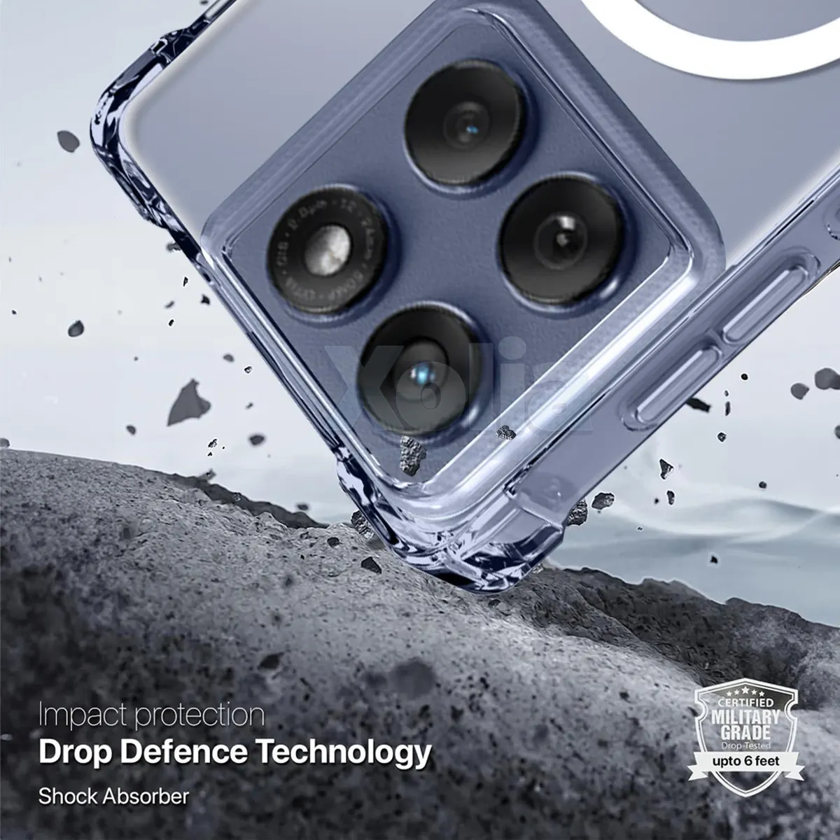 Xolia Back Cover for Motorola Edge 60 Pro 5G (Transparent, Shock Proof, Polycarbonate, Silicon, Pack of: 1) — image 4 of 5