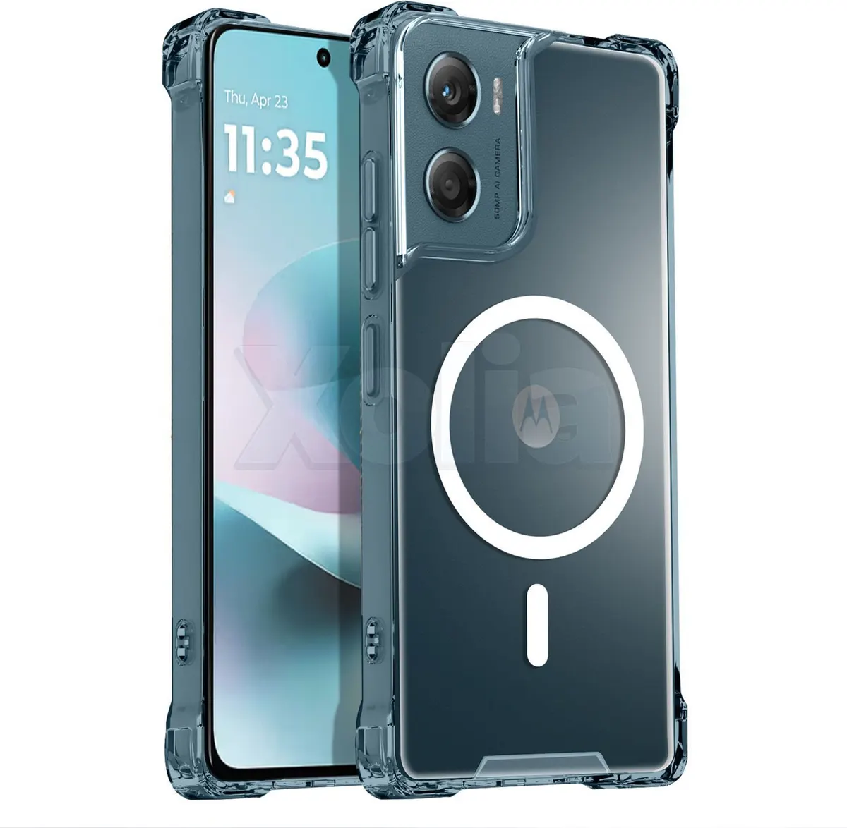 Xolia Back Cover for Moto G06 Power 5G (Transparent, Shock Proof, Polycarbonate, Silicon, Pack of: 1)
