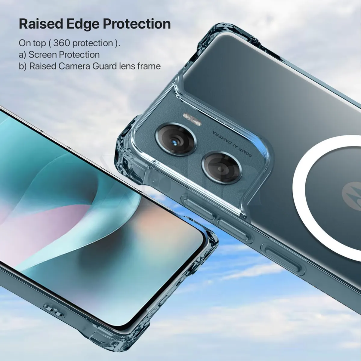 Xolia Back Cover for Moto G06 Power 5G (Transparent, Shock Proof, Polycarbonate, Silicon, Pack of: 1) — image 2 of 5