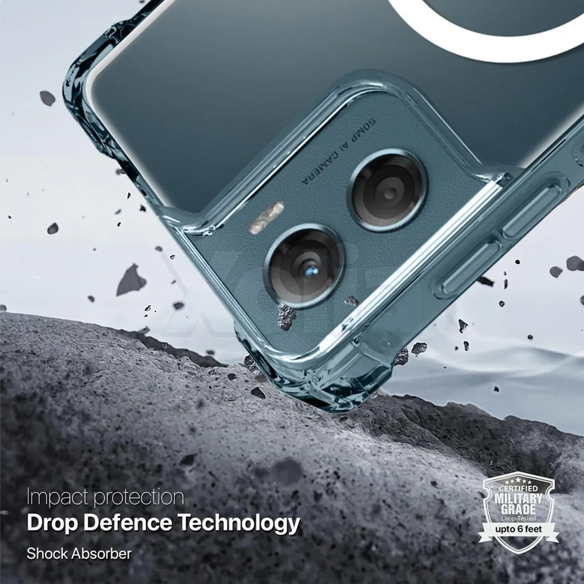 Xolia Back Cover for Moto G06 Power 5G (Transparent, Shock Proof, Polycarbonate, Silicon, Pack of: 1) — image 4 of 5