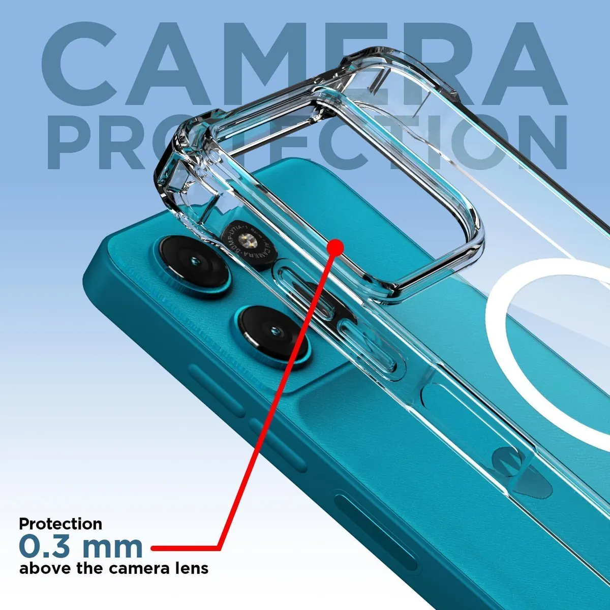 Xolia Back Cover for Motorola Moto G57 Power 5G (Transparent, Shock Proof, Polycarbonate, Silicon, Pack of: 1) — image 4 of 5