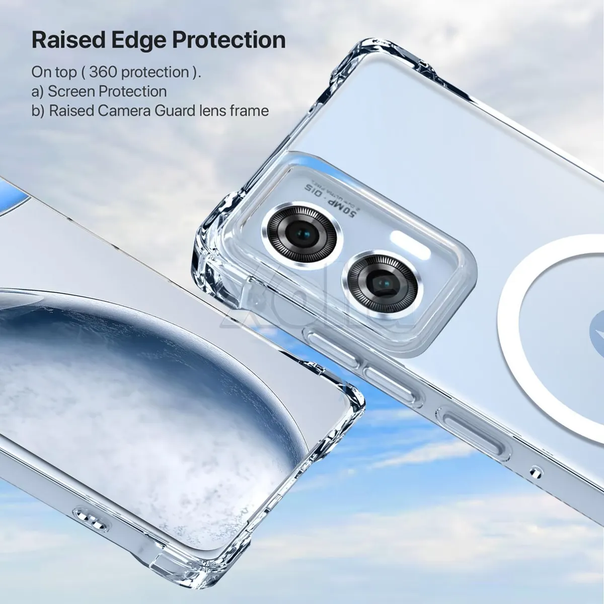 Xolia Back Cover for Motorola Moto G96 5G (Transparent, Shock Proof, Polycarbonate, Silicon, Pack of: 1) — image 2 of 5