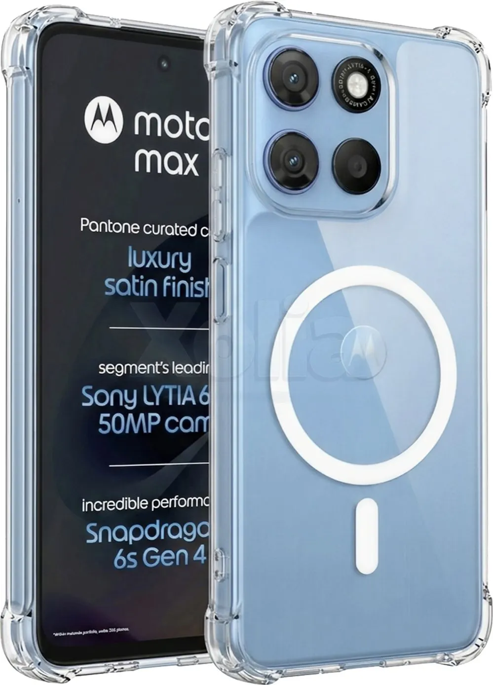 Xolia Back Cover for Motorola Moto G Max 5G (Transparent, Shock Proof, Polycarbonate, Silicon, Pack of: 1)