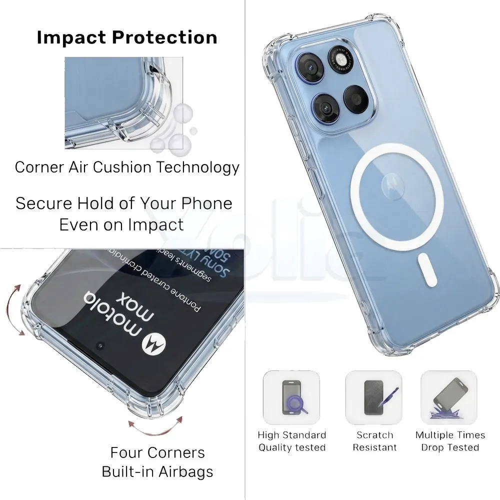 Xolia Back Cover for Motorola Moto G Max 5G (Transparent, Shock Proof, Polycarbonate, Silicon, Pack of: 1) — image 4 of 5