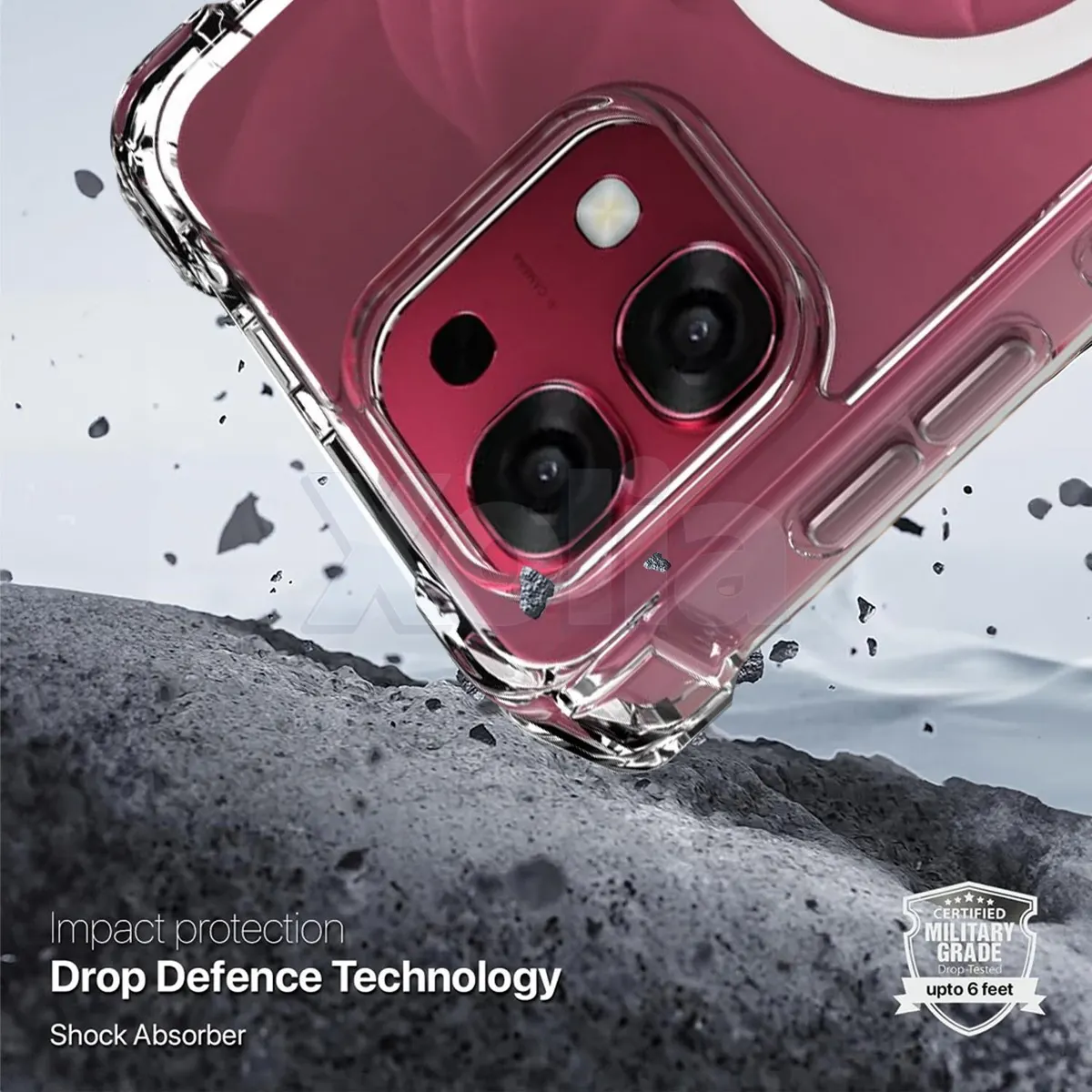 Xolia Back Cover for OPPO F31 5G (Transparent, Shock Proof, Polycarbonate, Silicon, Pack of: 1) — image 4 of 5