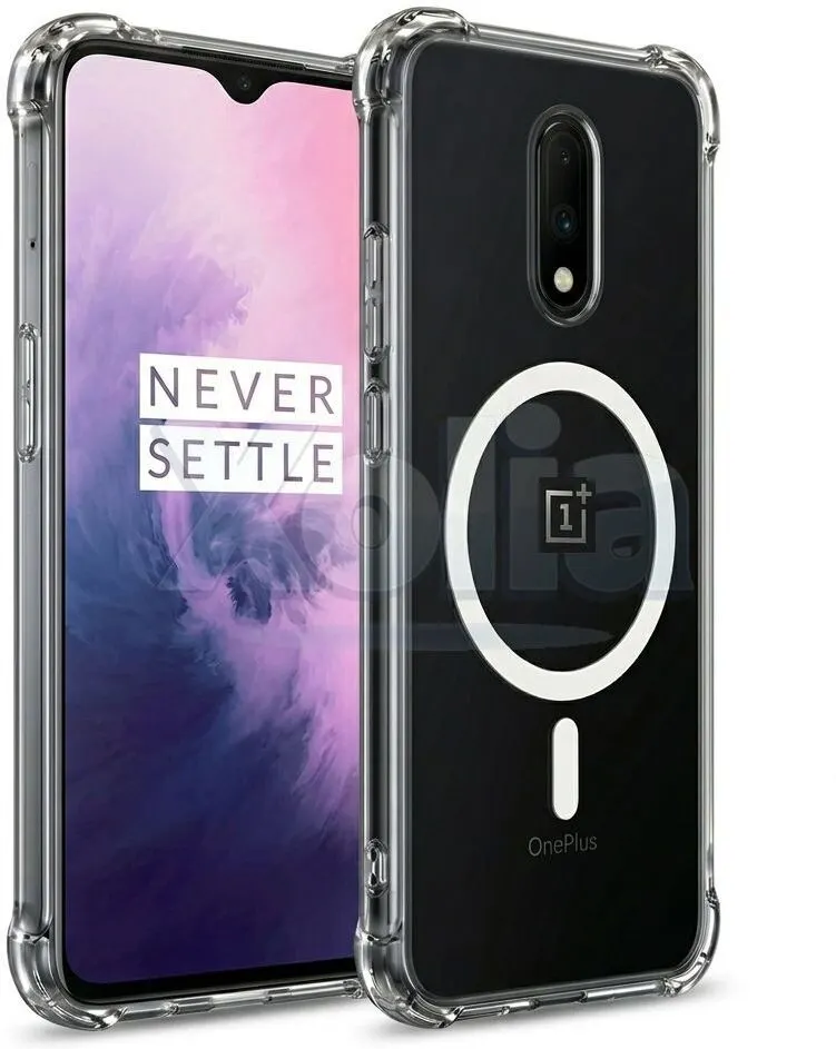 Xolia Back Cover for OnePlus 7 (Transparent, Shock Proof, Polycarbonate, Silicon, Pack of: 1)