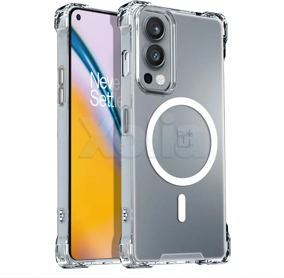 Xolia Back Cover for ONEPLUS NORD 2 (Transparent, Shock Proof, Polycarbonate, Silicon, Pack of: 1)