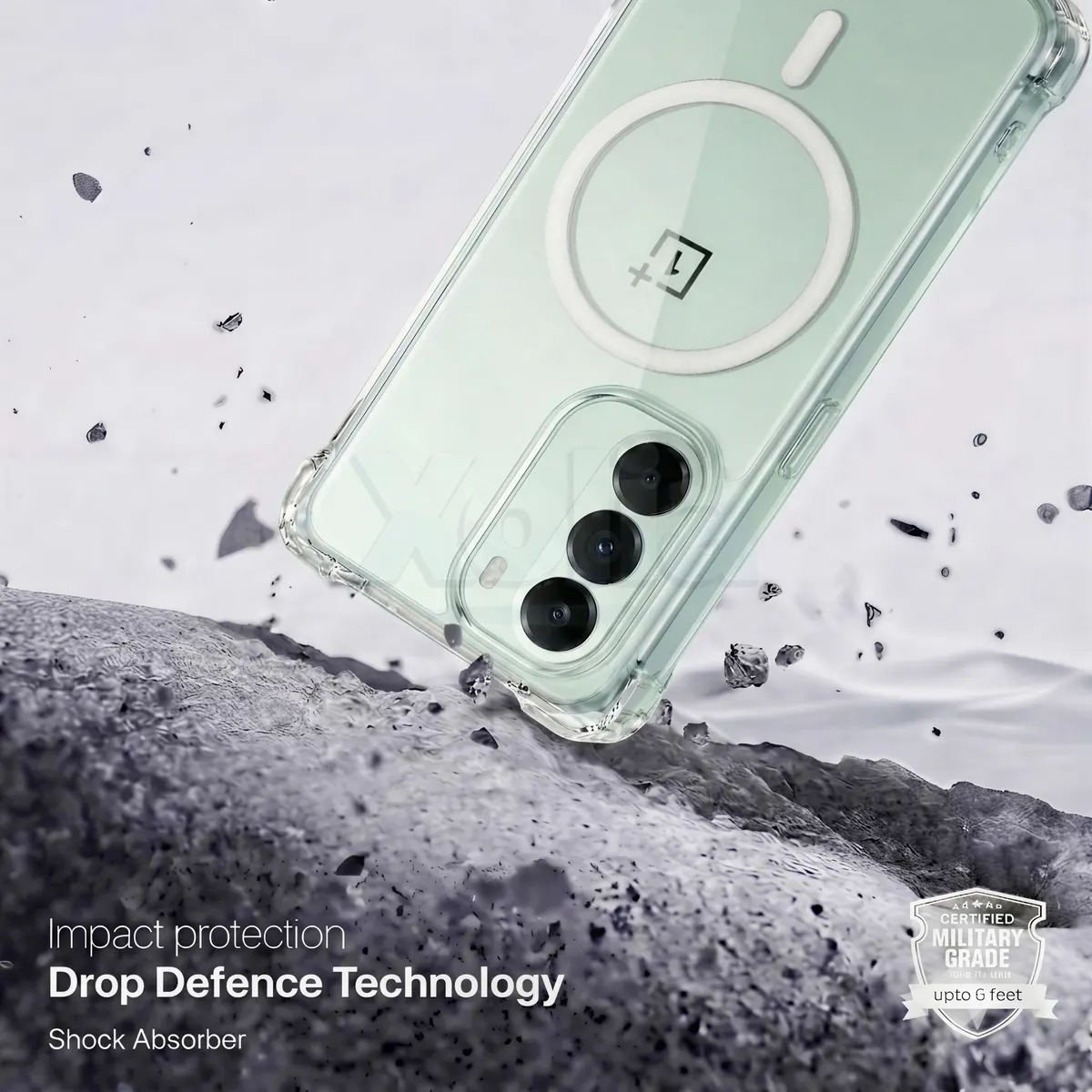 Xolia Back Cover for OnePlus Nord CE 6 Lite 5G (Transparent, Shock Proof, Polycarbonate, Silicon, Pack of: 1) — image 3 of 5