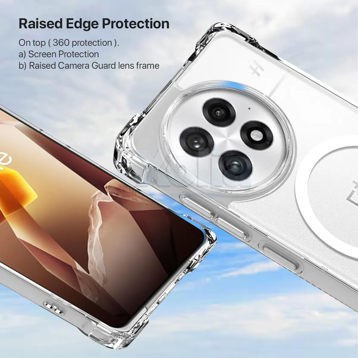 Xolia Back Cover for OnePlus 13 5G (Transparent, Shock Proof, Polycarbonate, Silicon, Pack of: 1) — image 2 of 5