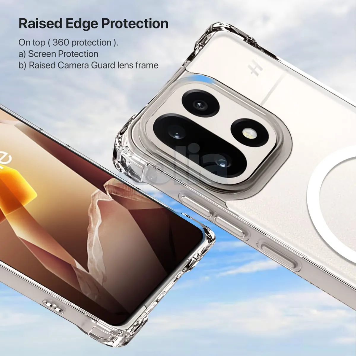 Xolia Back Cover for OnePlus 15 5G (Transparent, Shock Proof, Polycarbonate, Silicon, Pack of: 1) — image 2 of 5