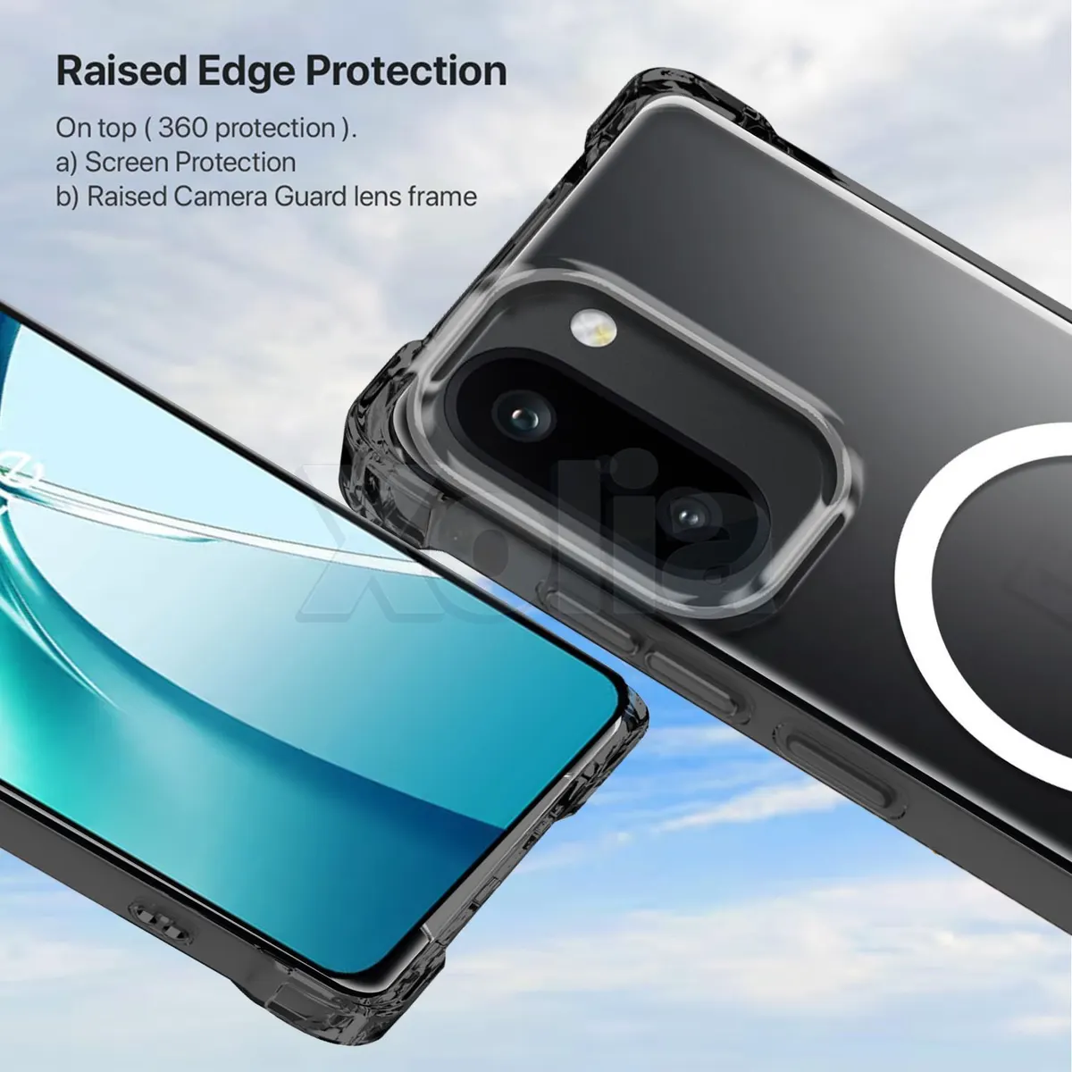 Xolia Back Cover for OnePlus 15r 5G (Transparent, Shock Proof, Polycarbonate, Silicon, Pack of: 1) — image 2 of 5