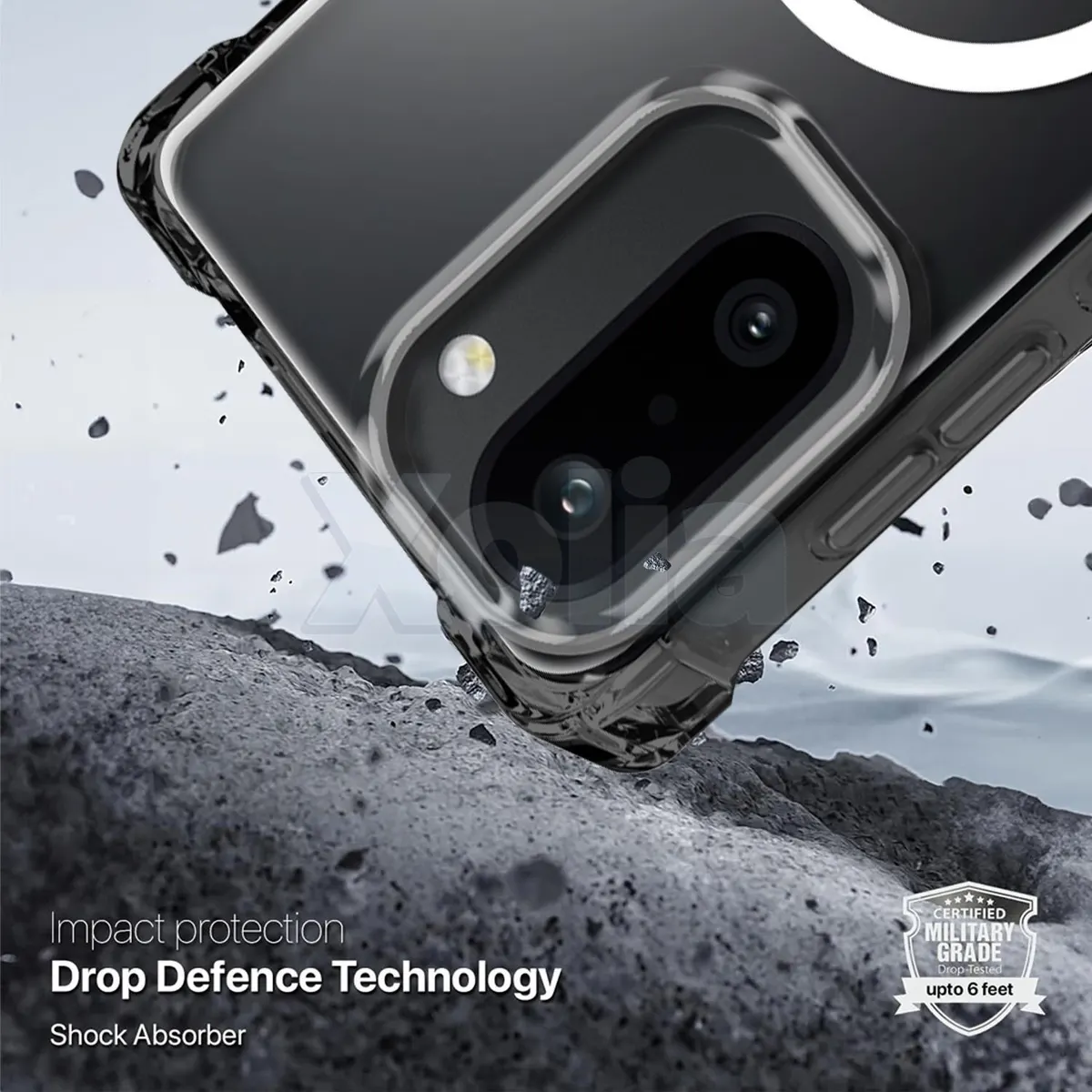 Xolia Back Cover for OnePlus 15r 5G (Transparent, Shock Proof, Polycarbonate, Silicon, Pack of: 1) — image 4 of 5
