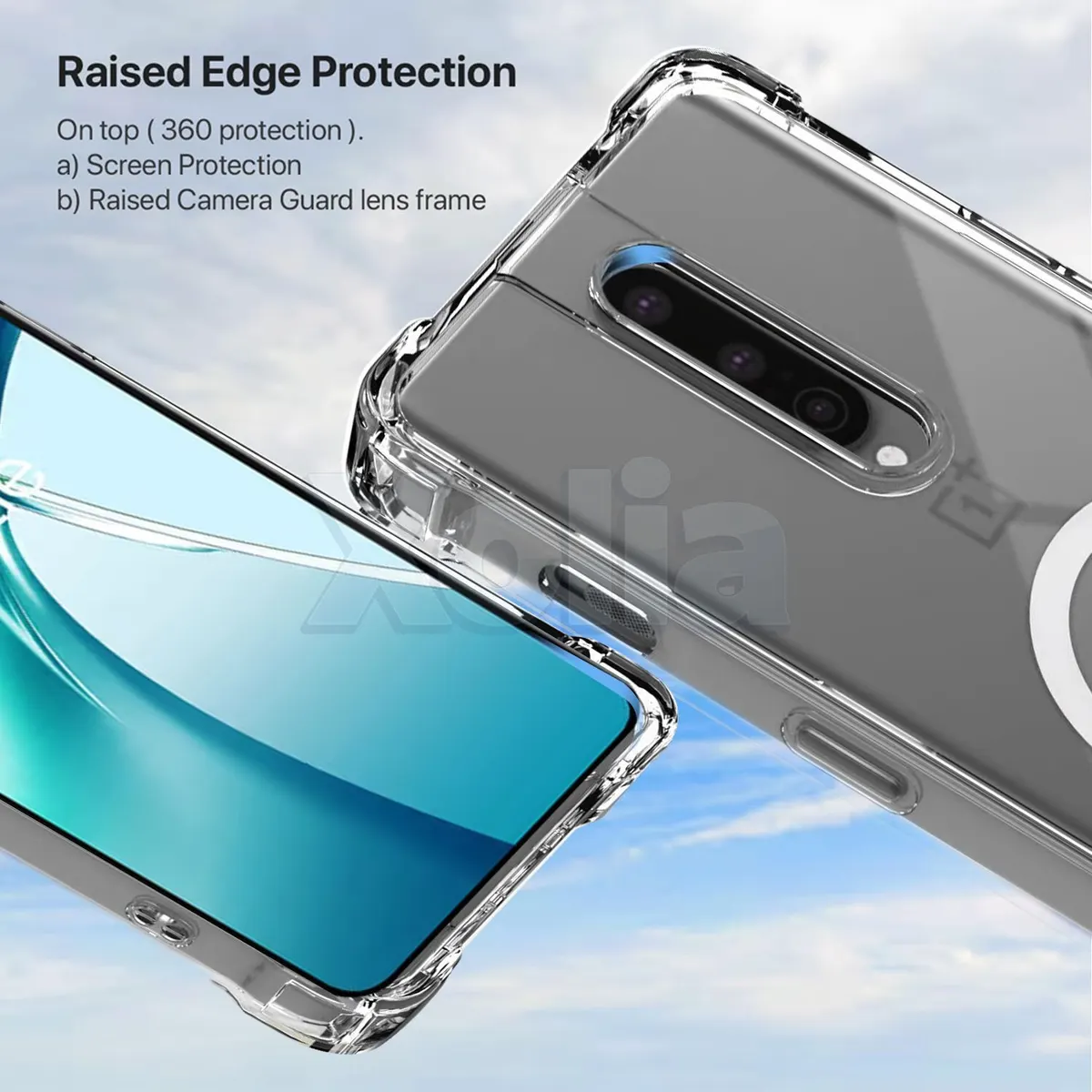 Xolia Back Cover for OnePlus 8 (Transparent, Shock Proof, Polycarbonate, Silicon, Pack of: 1) — image 2 of 5