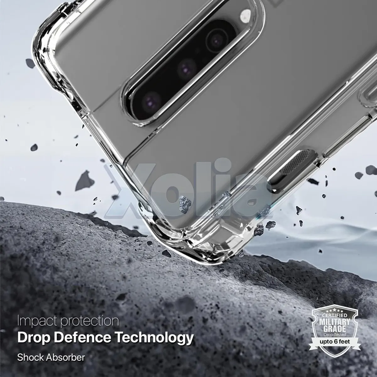 Xolia Back Cover for OnePlus 8 (Transparent, Shock Proof, Polycarbonate, Silicon, Pack of: 1) — image 4 of 5