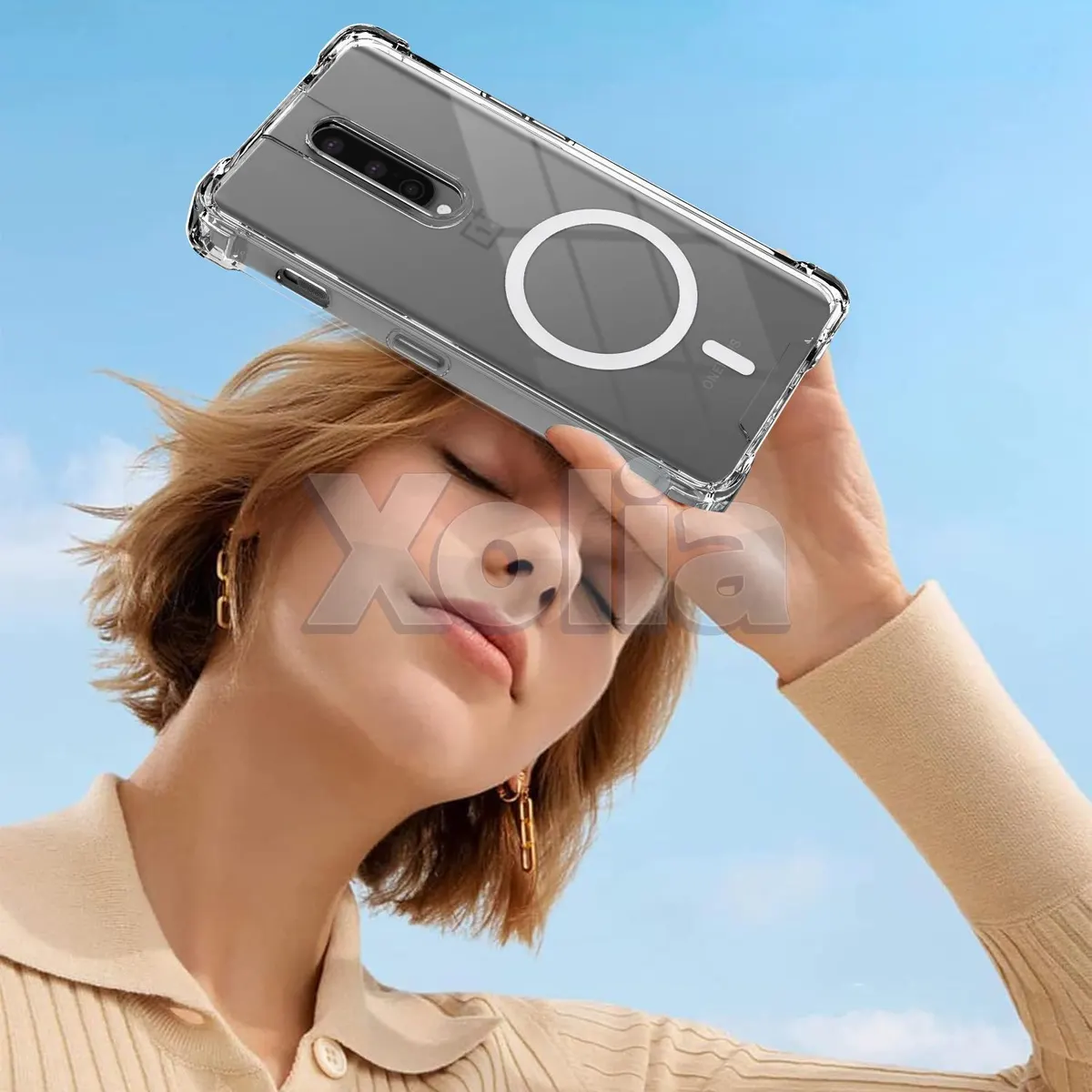 Xolia Back Cover for OnePlus 8 (Transparent, Shock Proof, Polycarbonate, Silicon, Pack of: 1) — image 5 of 5