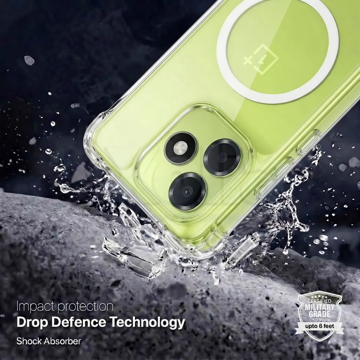 Xolia Back Cover for Oneplus N6 Lite 5G (Transparent, Shock Proof, Polycarbonate, Silicon, Pack of: 1) — image 2 of 4