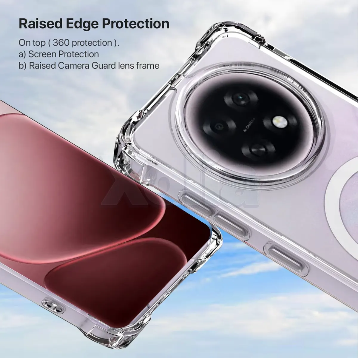 Xolia Back Cover for OPPO F31 Pro Plus 5G (Transparent, Shock Proof, Polycarbonate, Silicon, Pack of: 1) — image 2 of 5